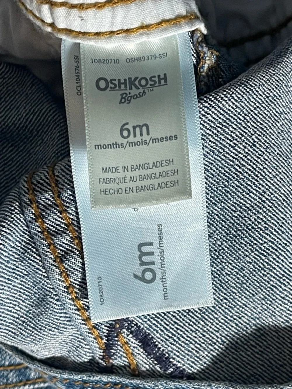 OshKosh B'gosh Distressed Blue Denim Kids Overalls
